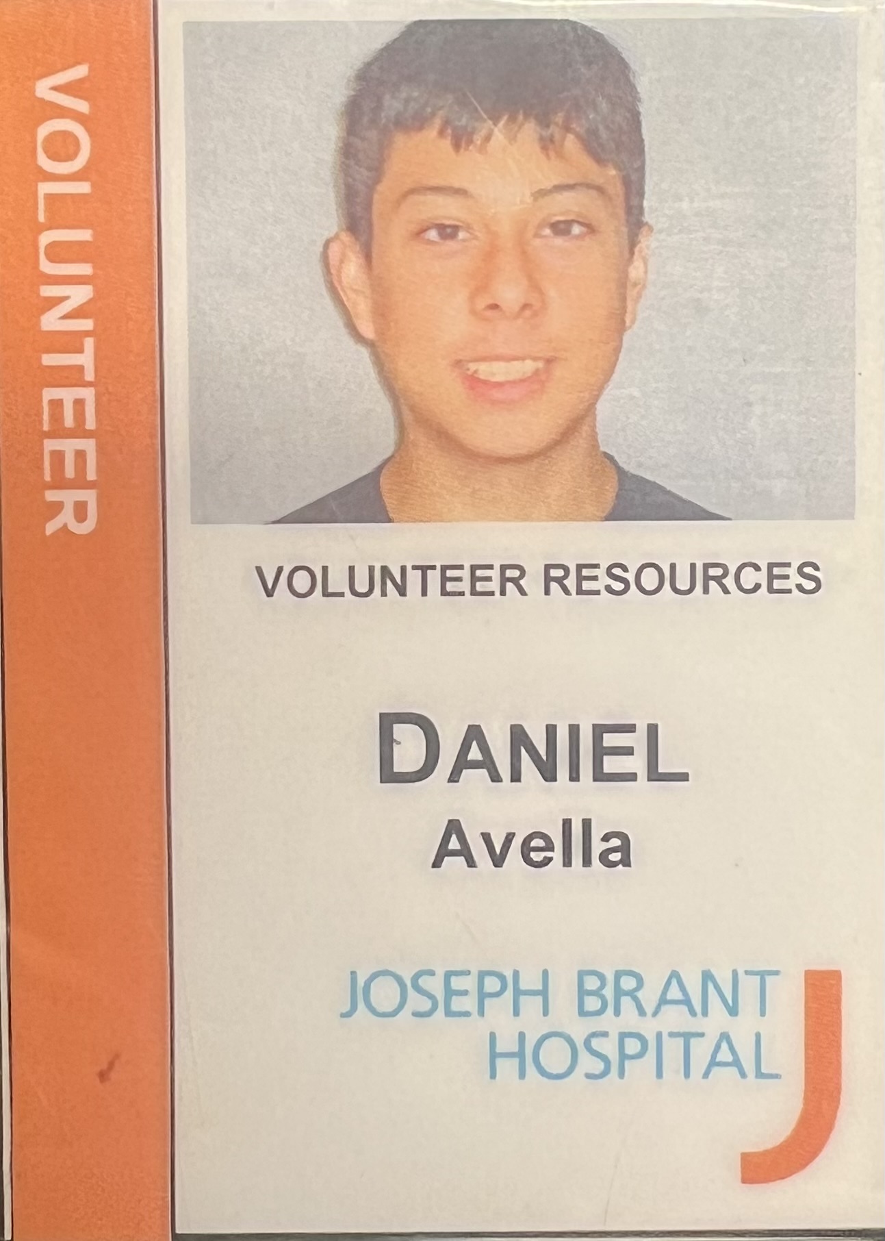 Volunteer badge — Joseph Brant Hospital