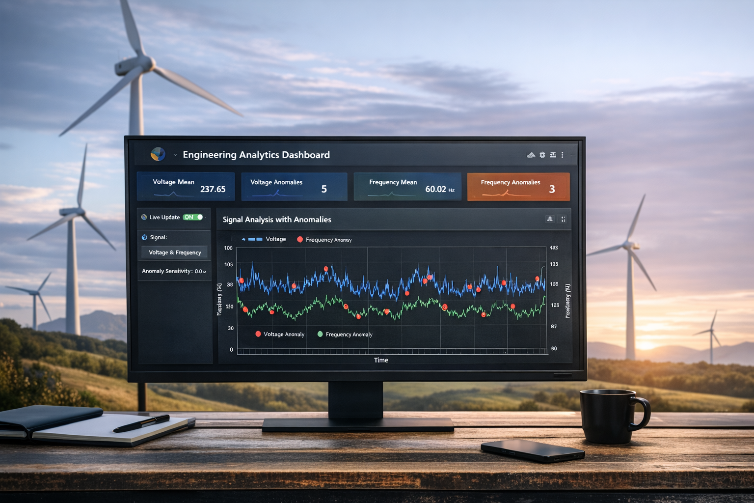 Engineering Signal Analytics Dashboard